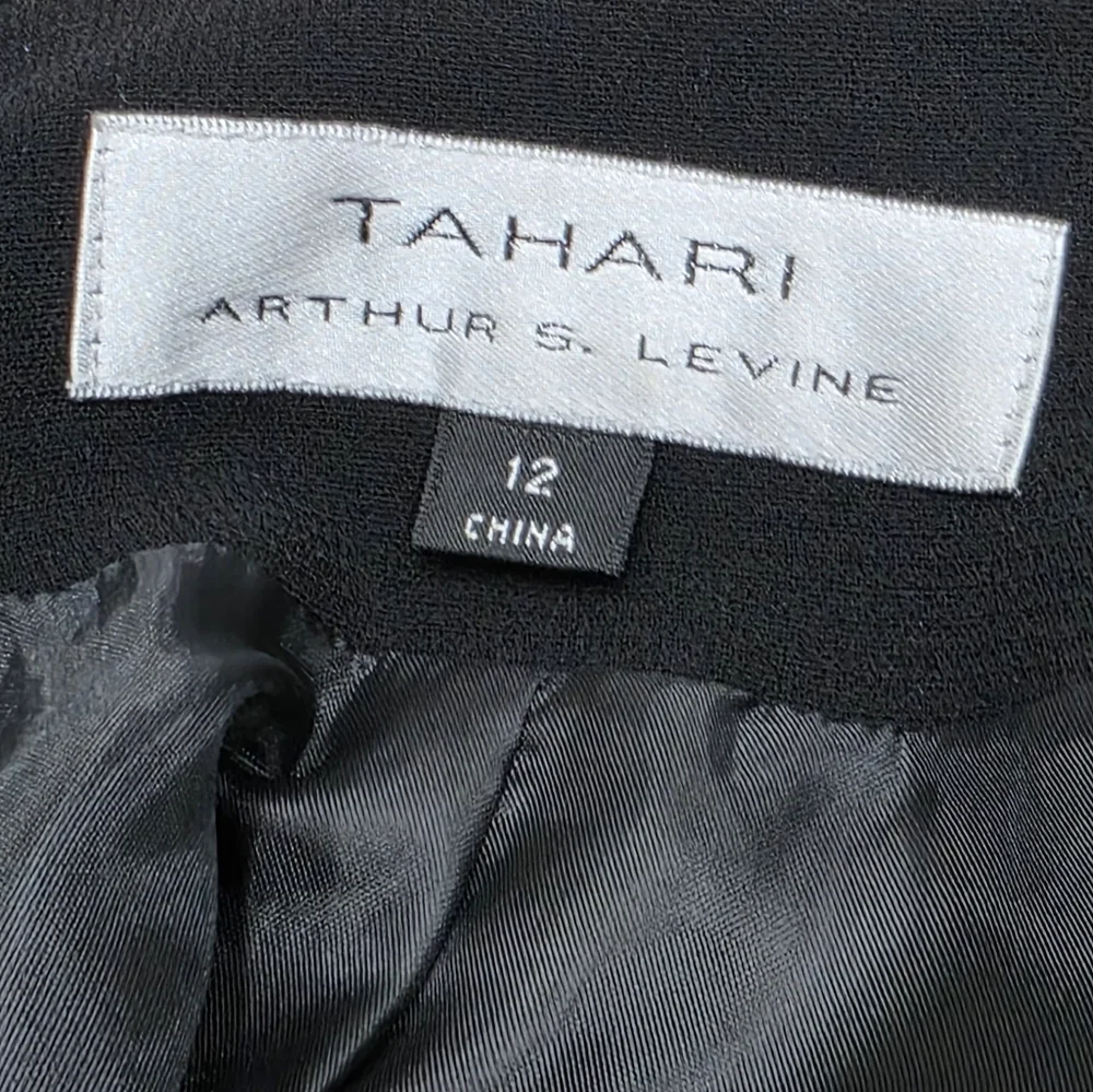 Tahari Luxe Black Blazer Jacket With Beads Size 12 - Picture 12 of 16